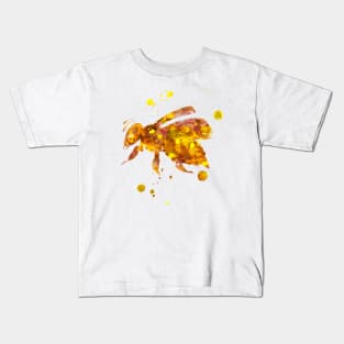 Bee Watercolor Painting Kids T-Shirt